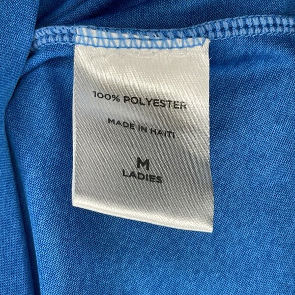 Donkey Womens sz M Tee Shirt Bright Blue Brayz Restaurant Hazel Park MI - Picture 6 of 7